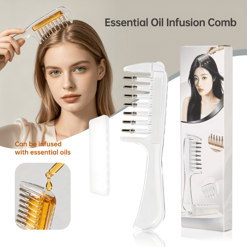 Growth Factor Serum - Sisir Rambut Transparan untuk Infus Minyak