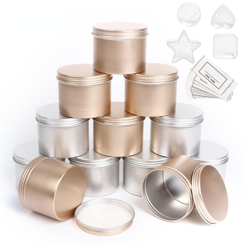 5 Buah Stoples Lilin Mewah den - Luxury Skincare Jars ulasan dan harga