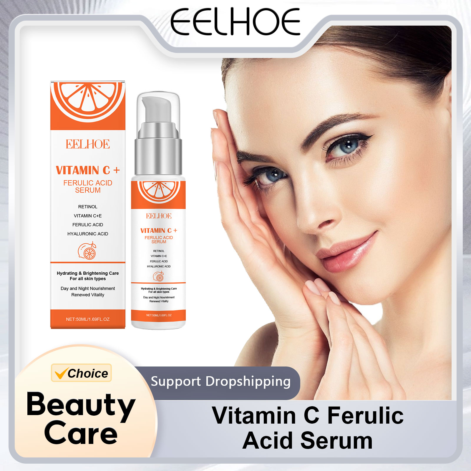EELHOE Serum Vitamin C E, asam - Growth Factor Serum ulasan dan harga